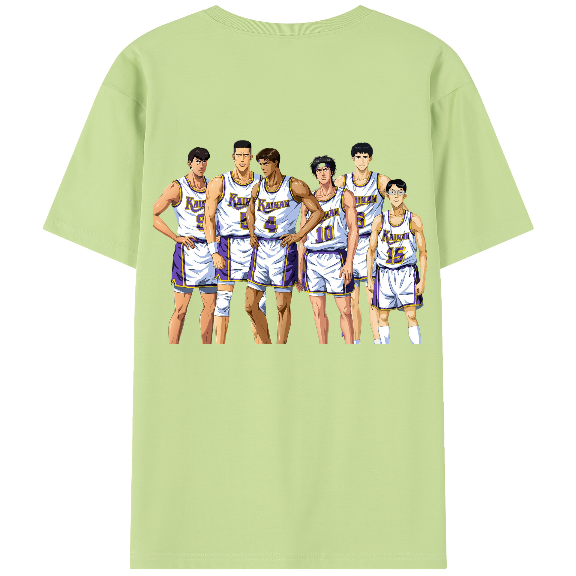 SLAM DUNK／スラムダンク 綿100％半袖Tシャツ（背面プリント）
